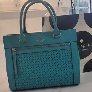 Kate Spade Teal Handbag  9x12 inches